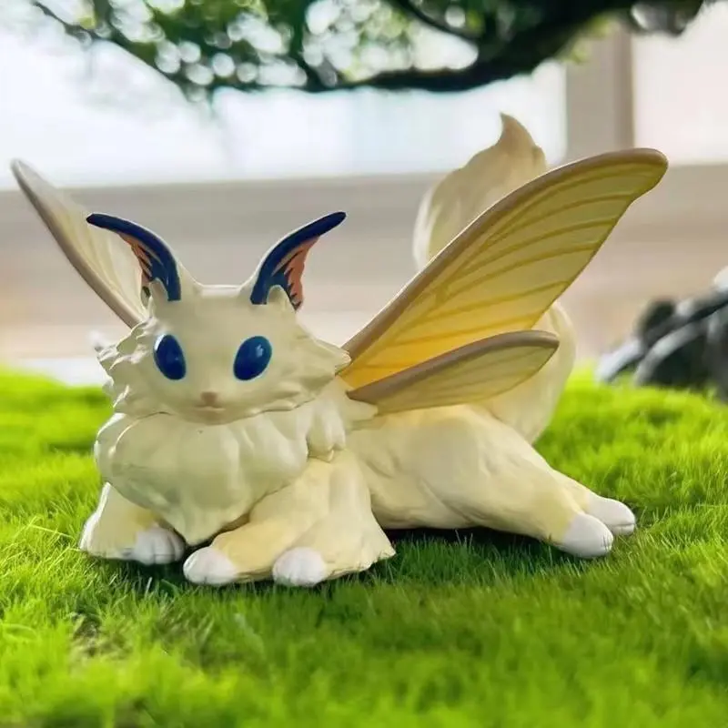 SK Japan Gashapon Assembling Toys Kawaii Figure Butterfly Catsilkworm Moth Cat Ornament Cartoon Pvc Action Toy Desktop Decorate