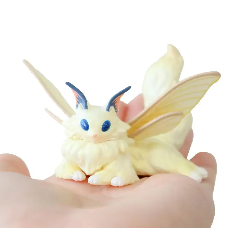 SK Japan Gashapon Assembling Toys Kawaii Figure Butterfly Catsilkworm Moth Cat Ornament Cartoon Pvc Action Toy Desktop Decorate