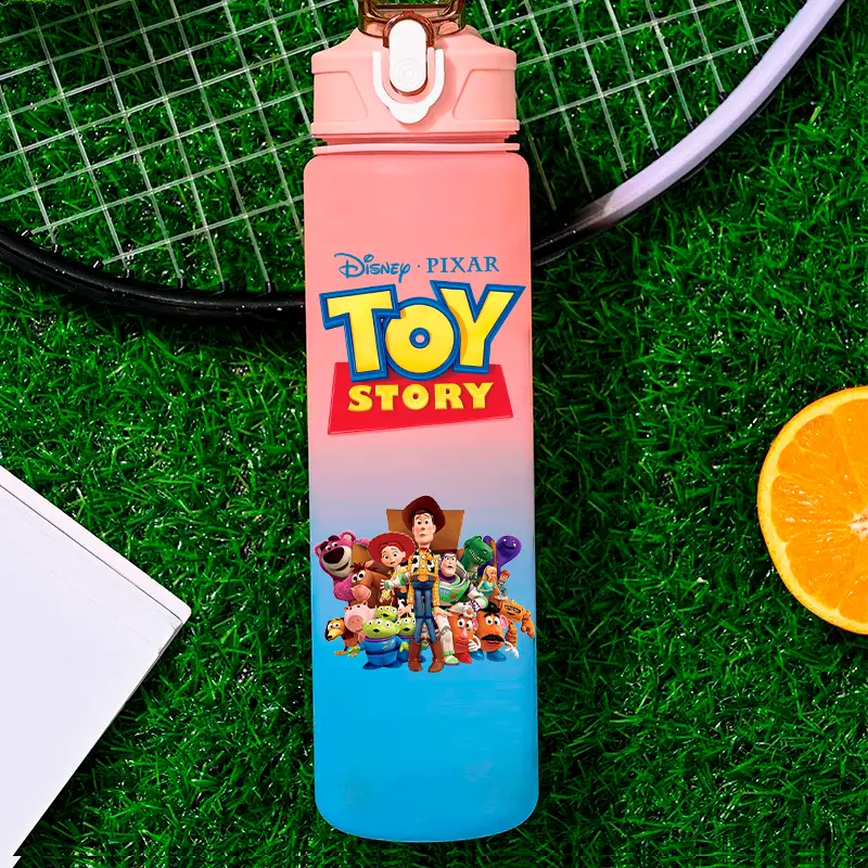 750ML Toy Story Cartoon Large Capacity Gradient Water Cup Portable Plastic Water Bottle Student Outdoor Leak Proof Water Bottle