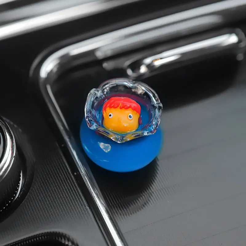 Anime Goldfish Princess Ponyo Luminous Action Figure Collectible Decorative Ornament Toy Kids Charm Fashion Doll Gift