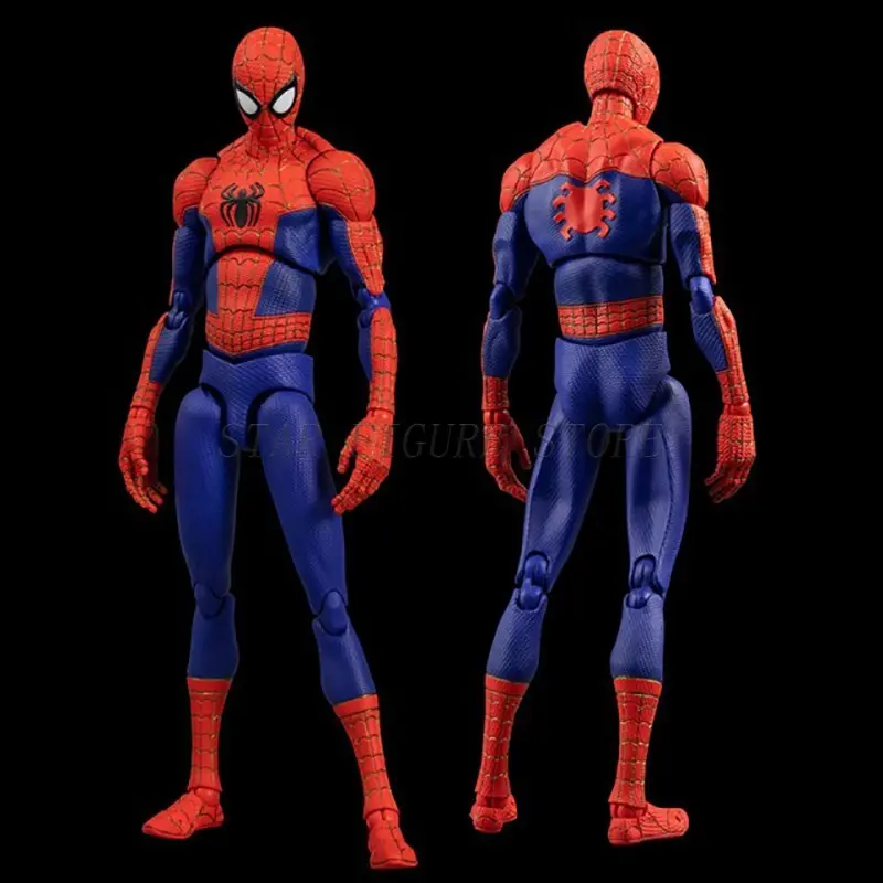 Sv Action Spider-Man Peter Parker Action Figure Collection Sentinel Marvel Into the Spider-Verse Spiderman Figurine Model Toys