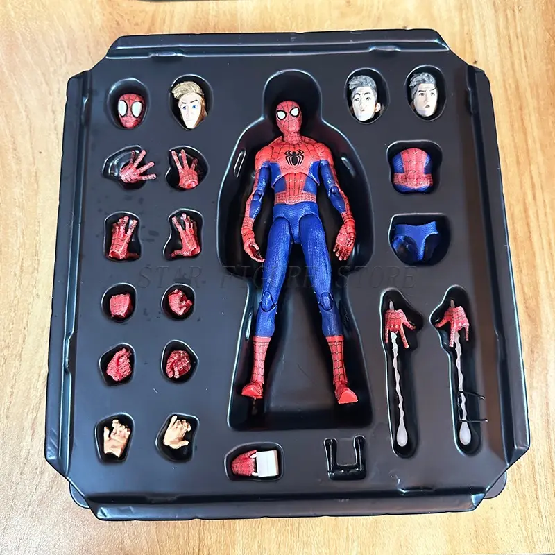 Sv Action Spider-Man Peter Parker Action Figure Collection Sentinel Marvel Into the Spider-Verse Spiderman Figurine Model Toys