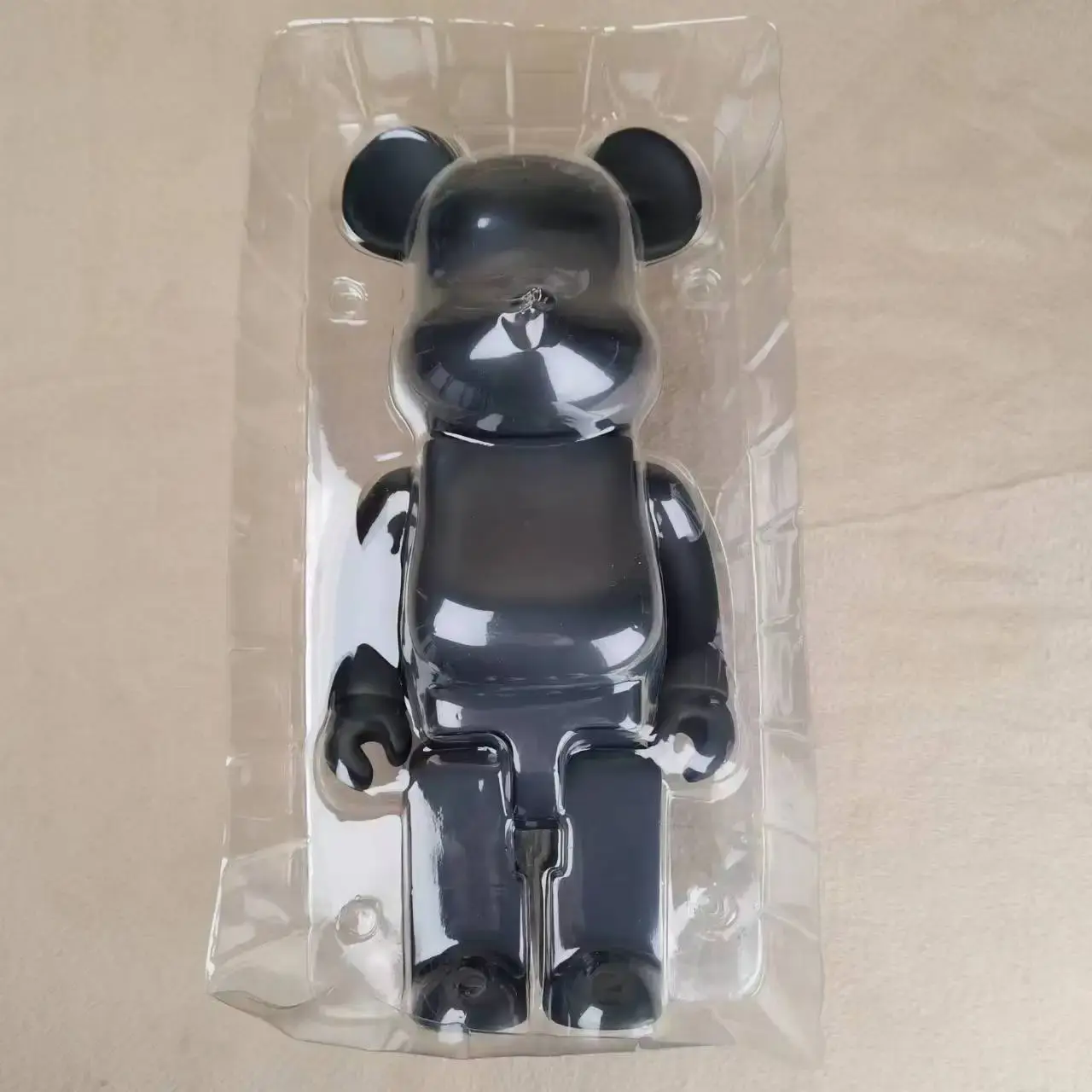 High Quality Black White Bearbrick DIY Assembly 28cm Galaxy Painting Bear 3D Model Mini Brick Figure Toys