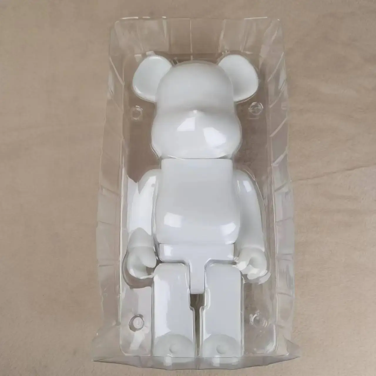 High Quality Black White Bearbrick DIY Assembly 28cm Galaxy Painting Bear 3D Model Mini Brick Figure Toys