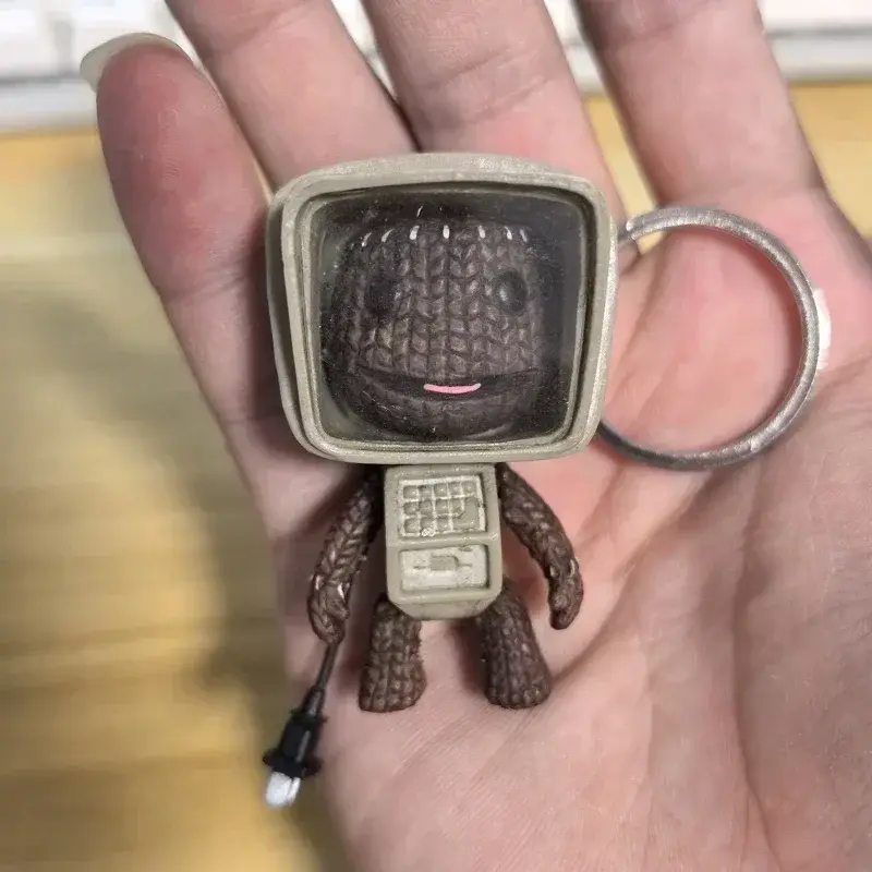 Little Big Planet Sackboy Cute Kawaii Game Figurine Anime Keychain LittleBigPlanet Robot Kitty Toys Models Action Figure Gift