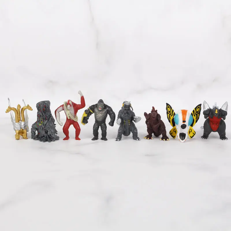 24pcs/set Godzilla vs King Kong  Figure Model Toys 17cm