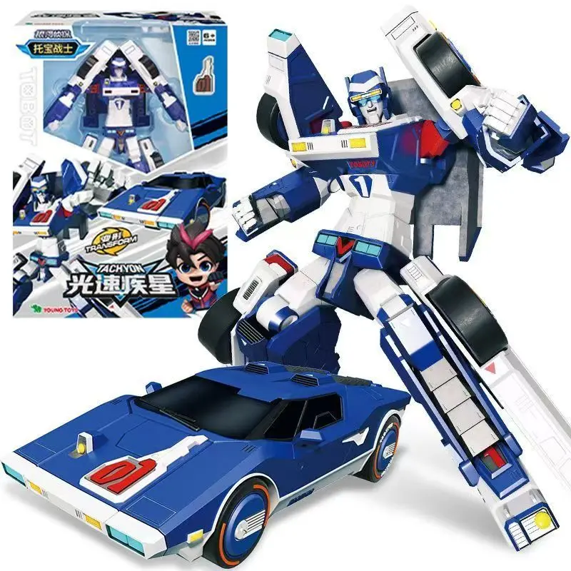 Tobot V KING FORTRAN Robot Car Plane Action Figure ABS Transformation 4-Srage Integration Model Toys For Children Gift