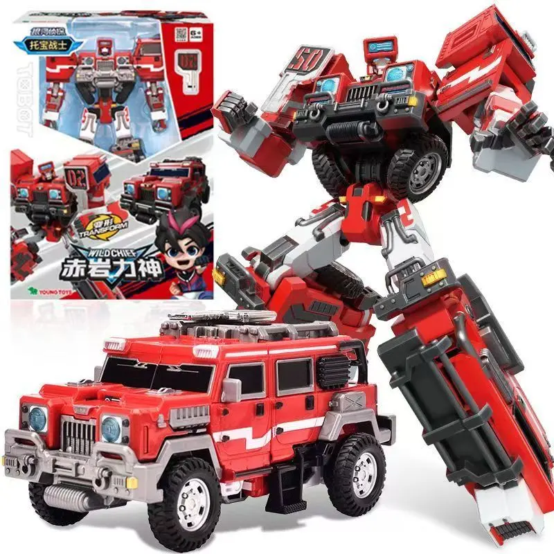 Tobot V KING FORTRAN Robot Car Plane Action Figure ABS Transformation 4-Srage Integration Model Toys For Children Gift