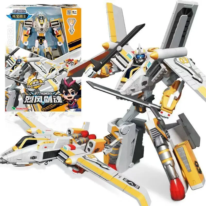 Tobot V KING FORTRAN Robot Car Plane Action Figure ABS Transformation 4-Srage Integration Model Toys For Children Gift