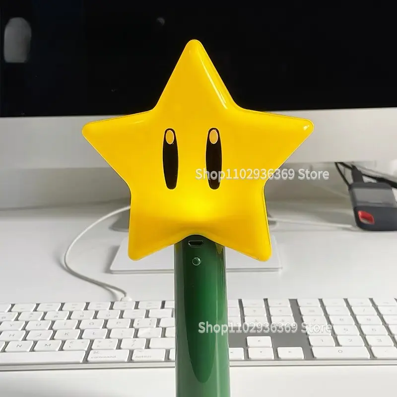 Super Marios Bros Lumalee 3D Night Light USB Charging Handheld LED Lamps with Vocal Kids Toys Photography Props Room Decoration