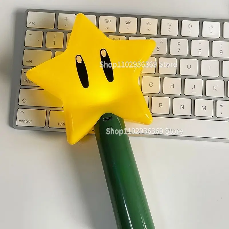 Super Marios Bros Lumalee 3D Night Light USB Charging Handheld LED Lamps with Vocal Kids Toys Photography Props Room Decoration