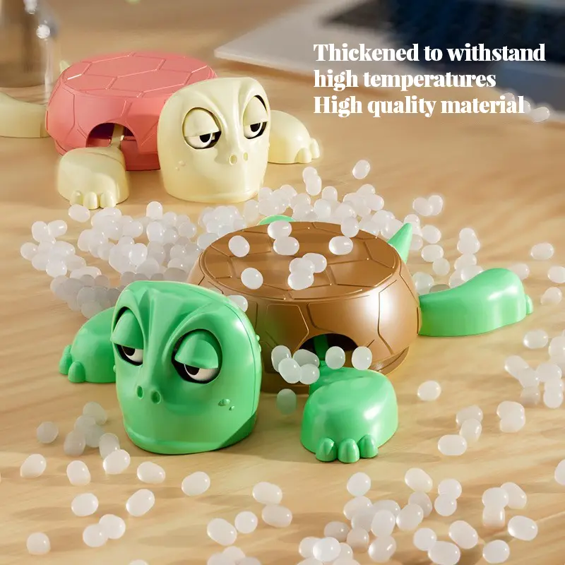 Fun Turtle Coaster Creative Interactive Lever Motion Panicked Pose Novelty Mug Rest Office Desk Toy Anti Anxiety Toys Cute Gifts