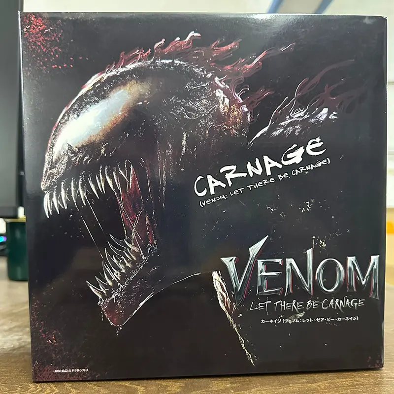 SHF Venom Carnage Spider Man Legends Action Figure Joint Movable Face Statue Model Doll Collectible Kids for Toy Gift
