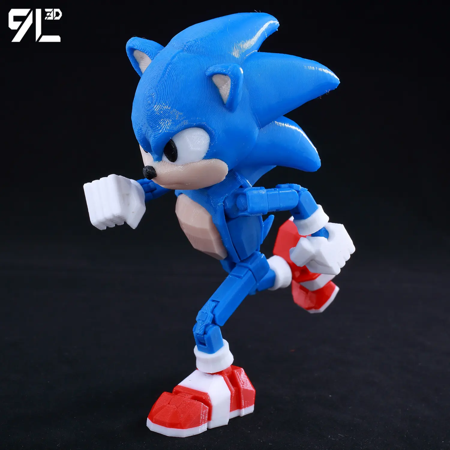 9L3D Lucky13 Figure Dummy13 T13 Anime Action Blue Hedgehog Action Figure - Movable Joints Anime Collectible Toy for Kids Gift