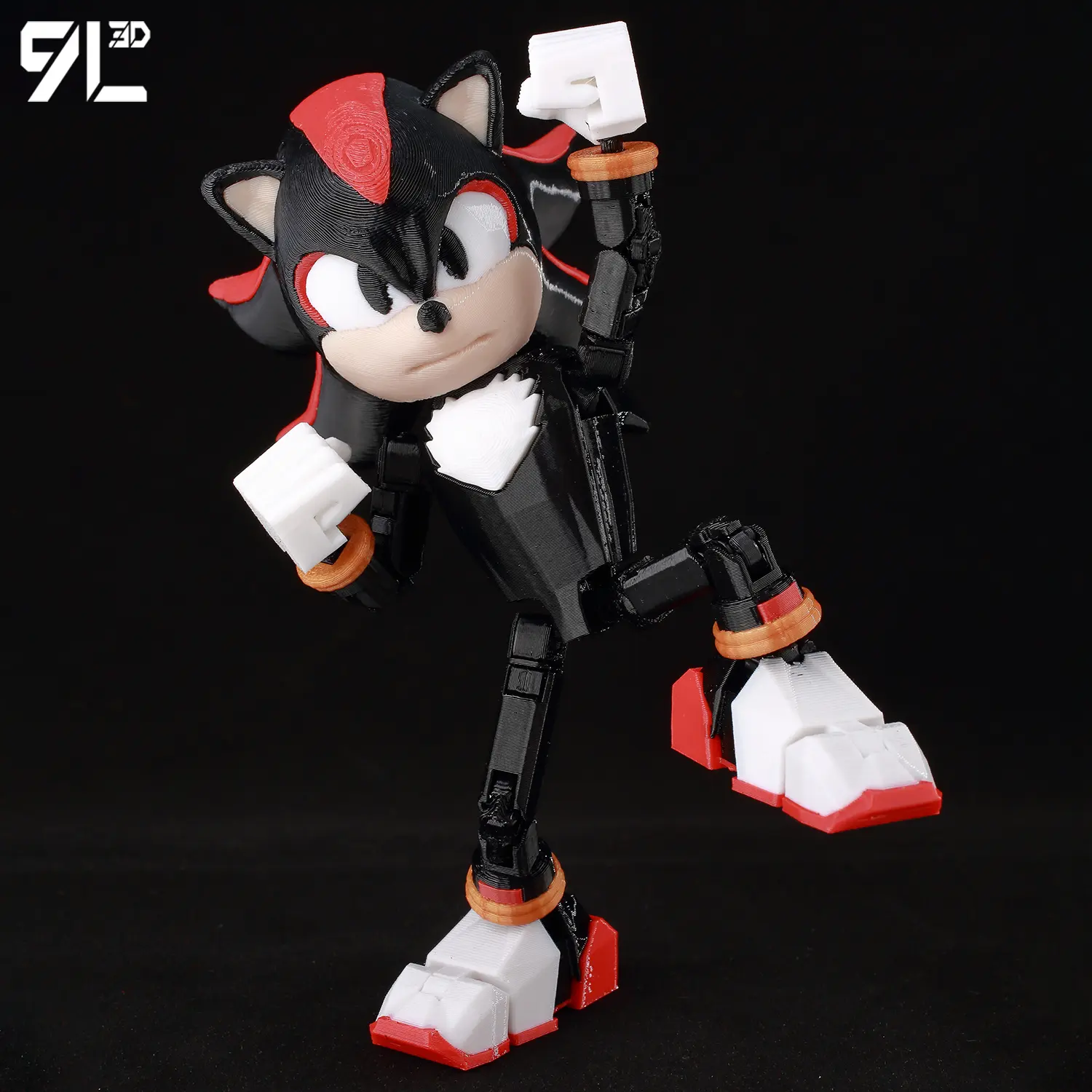 9L3D Lucky13 Figure Dummy13 T13 Anime Action Blue Hedgehog Action Figure - Movable Joints Anime Collectible Toy for Kids Gift