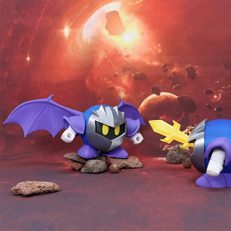 Action Figure Meta Knight Figurine Toys Anime Model Star Kirby Meta Knight Galaxia Battle 3D Printed Collection Ornament Dolls