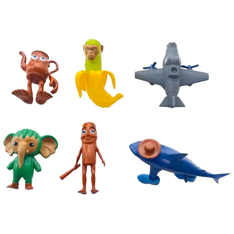 Italian Brainrot Tung Sahur Figure Toy Tralalero Tralala Figures Bombardino Crocodilo Shimpanzini Bananini Model Decor Doll Gift