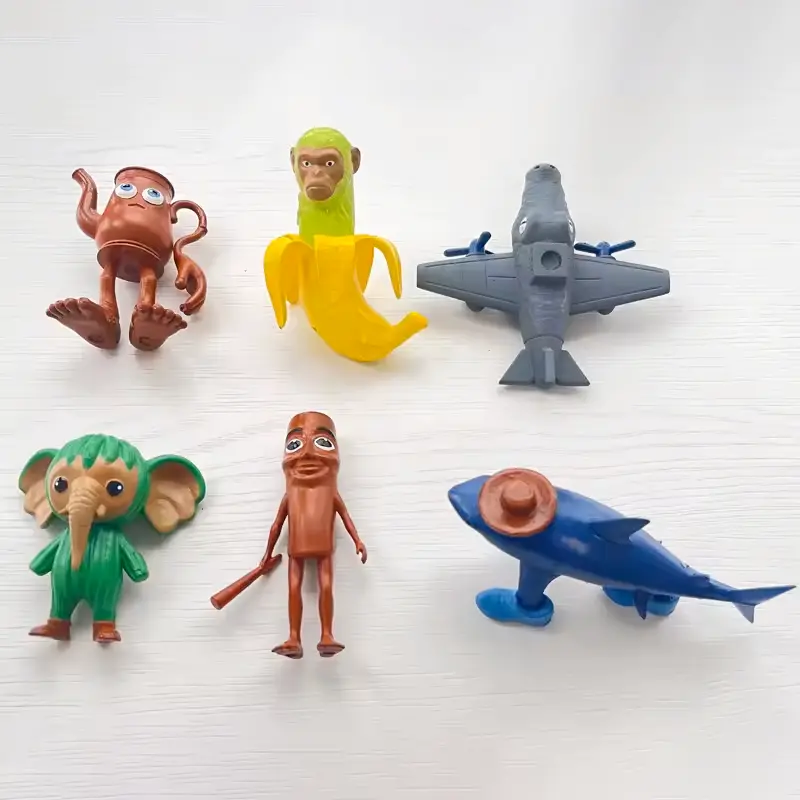 Italian Brainrot Tung Sahur Figure Toy Tralalero Tralala Figures Bombardino Crocodilo Shimpanzini Bananini Model Decor Doll Gift