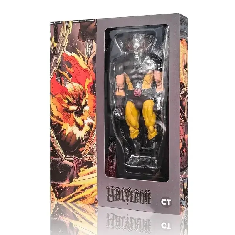 In Stock Ct Toys Wolverine Hellverine Figures Hot Mafex 096 X-Men Action Figure Anime Figurine Statue Collection Model Kid Gift