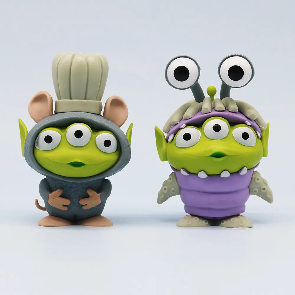 5Pcs/set Disney Toy Story Alien Crossover Series PVC Action Figure Anime Statue Model Toys Collection Kids Charm Christmas Gift