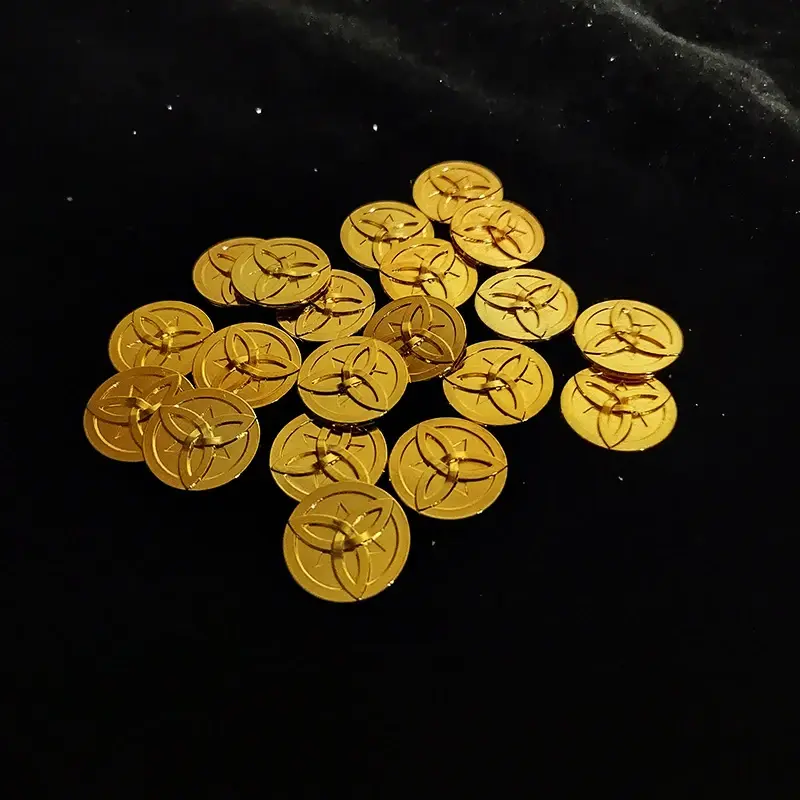 Genshin Impact Mora Coin Action Figures Cosplay Gold Currency Props Collection Decoration Games Figures Mods Coins Kid Toys Gift