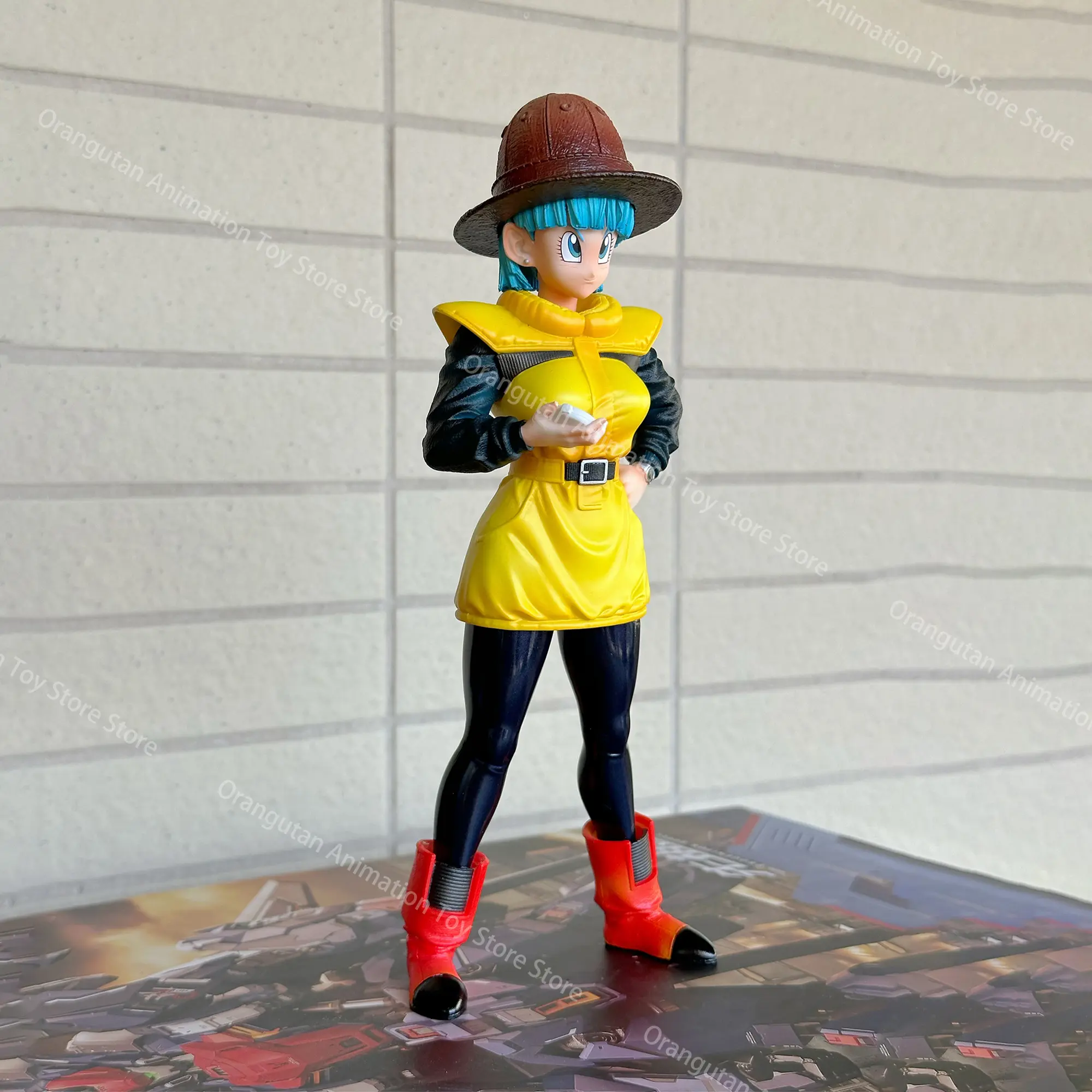 23 CM Anime Dragon Ball Z  Bulma Beautiful Girl Bulma Movable Model PVC Statue Statue Collectible  Model Toys For Children Gifts