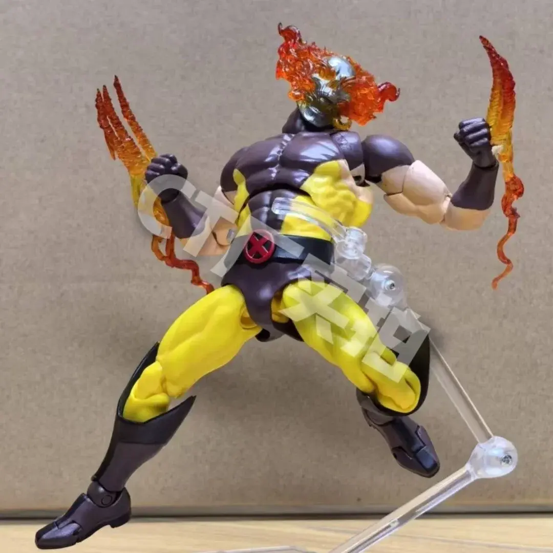 In Stock Ct Toys Wolverine Hellverine Figures Hot Mafex 096 X-Men Action Figure Anime Figurine Statue Collection Model Kid Gift