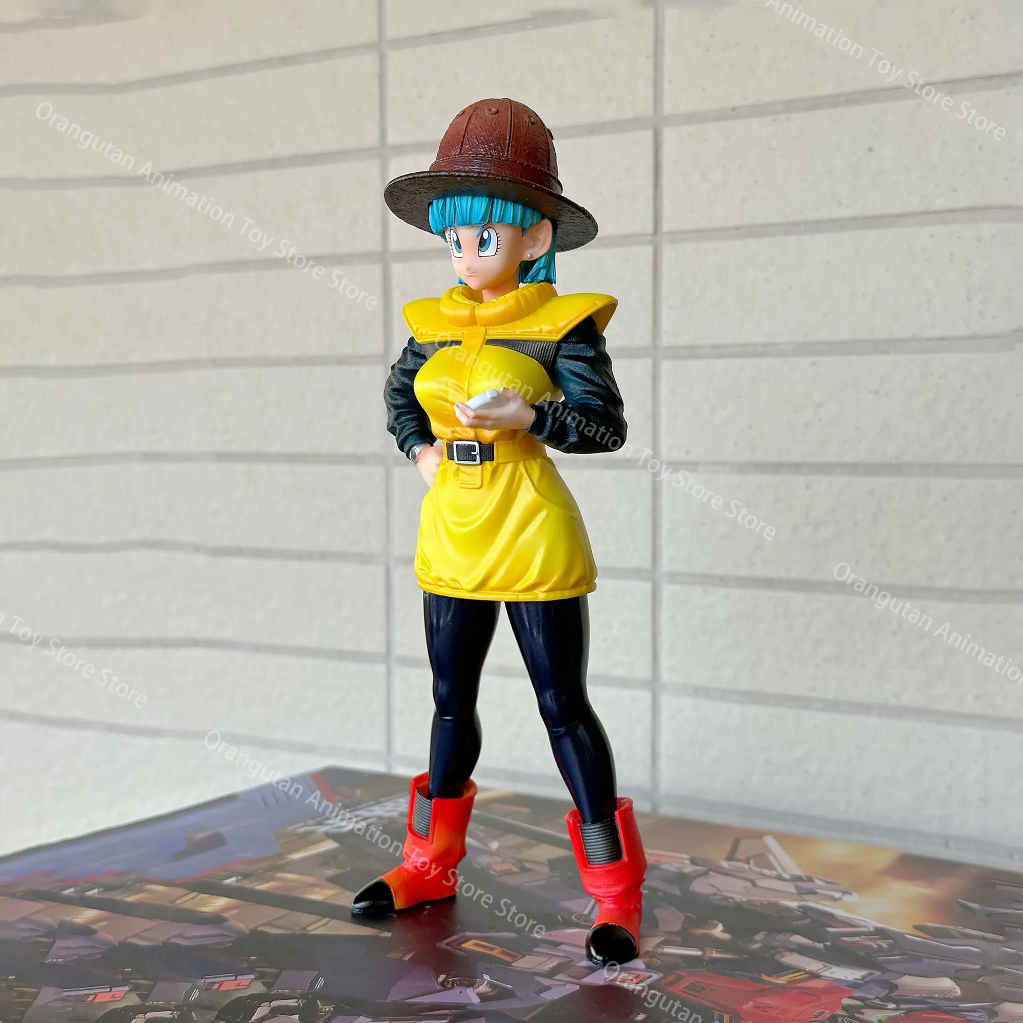 23 CM Anime Dragon Ball Z  Bulma Beautiful Girl Bulma Movable Model PVC Statue Statue Collectible  Model Toys For Children Gifts