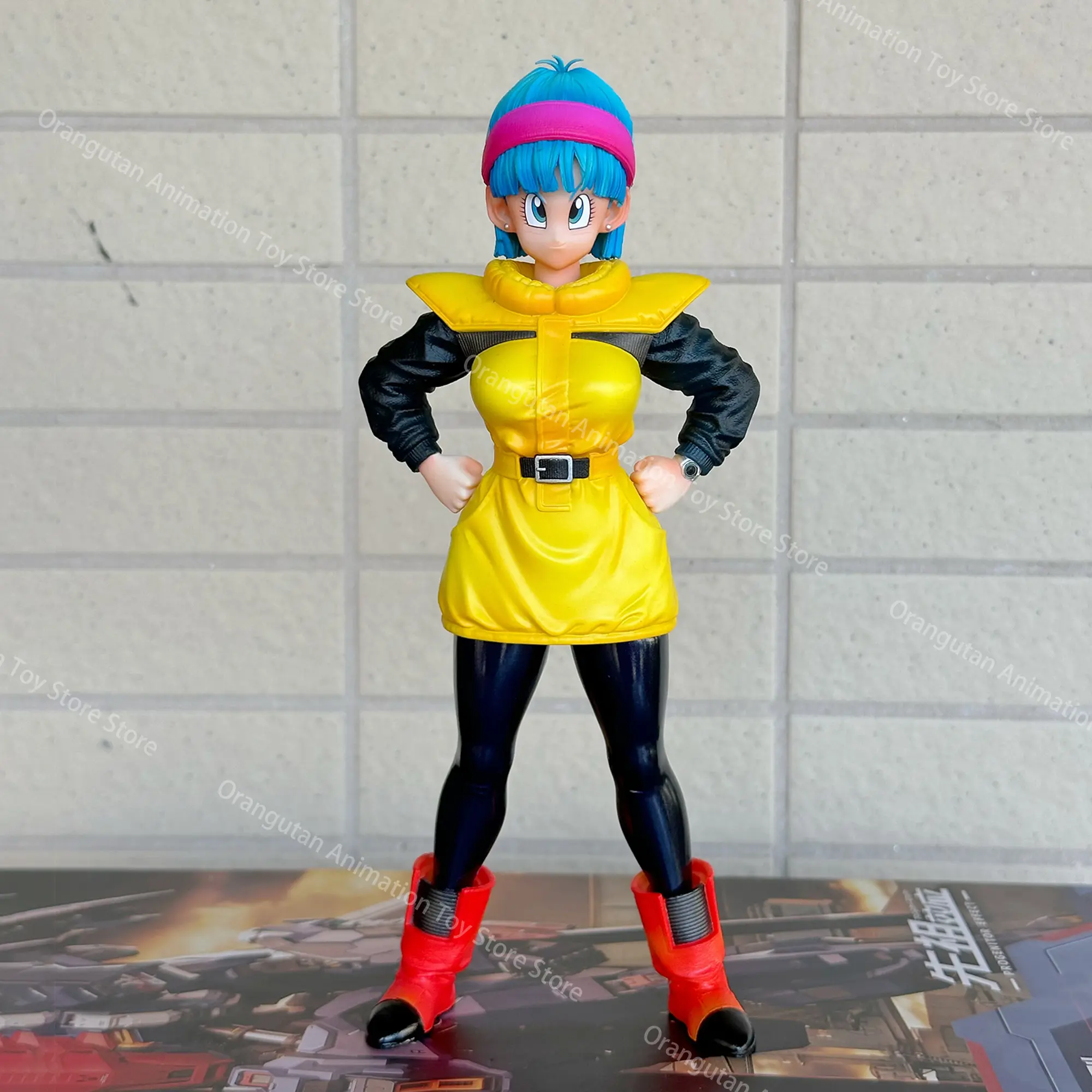 23 CM Anime Dragon Ball Z  Bulma Beautiful Girl Bulma Movable Model PVC Statue Statue Collectible  Model Toys For Children Gifts