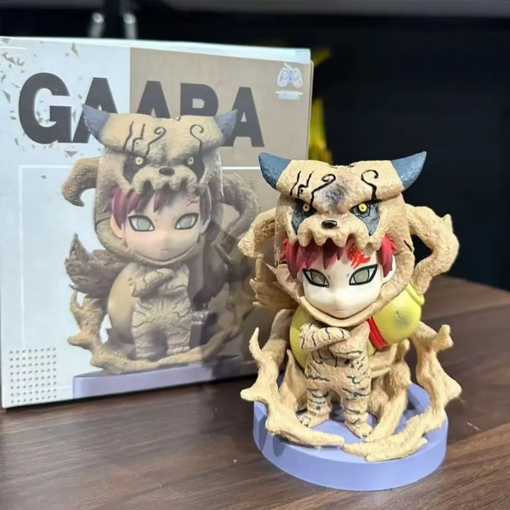 NARUTO GK Q Edition Figures Gaara Anime Figures Peripheral Model PVC Statue Toys Doll Collect Boy Birthday Gifts