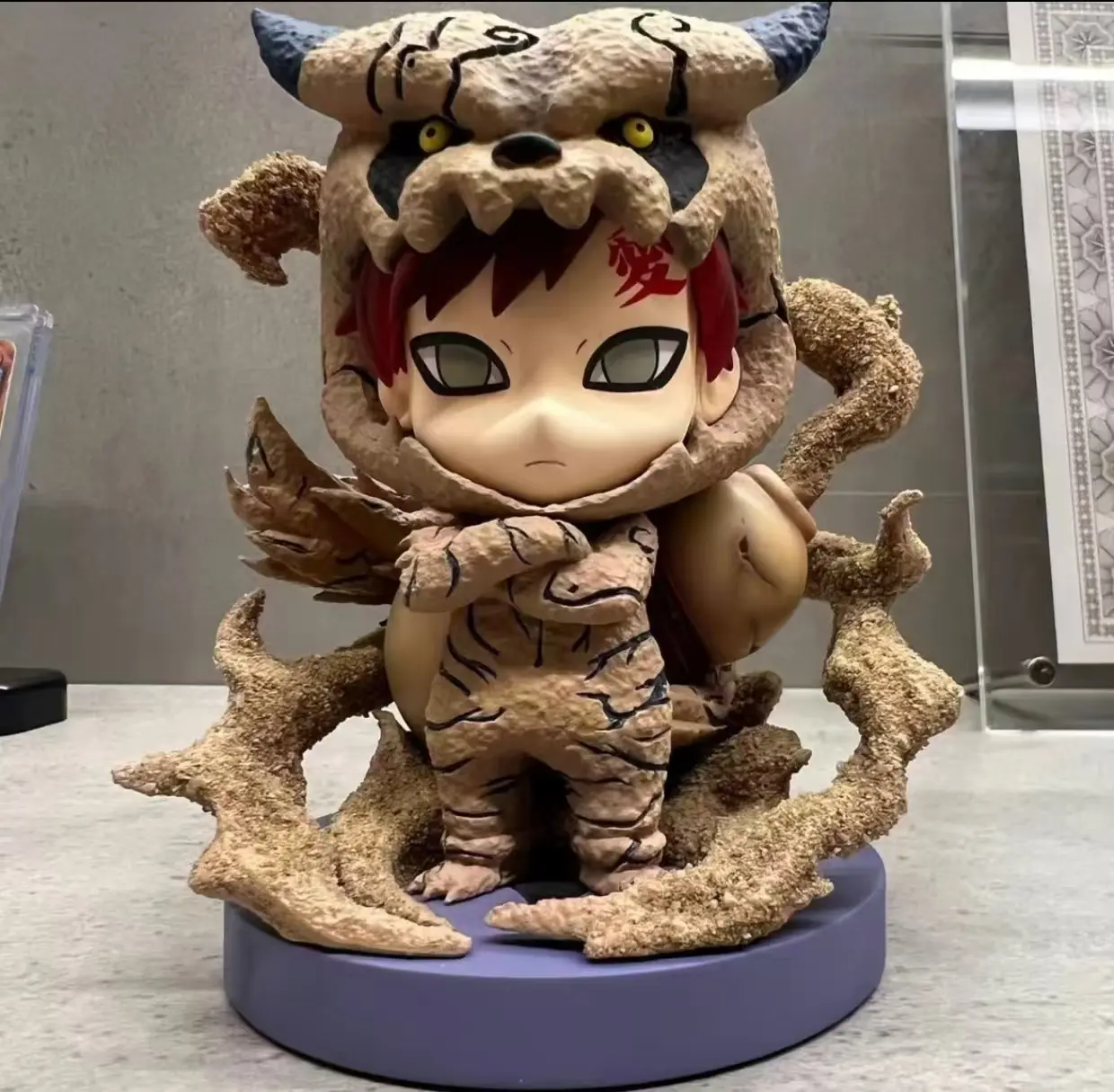 NARUTO GK Q Edition Figures Gaara Anime Figures Peripheral Model PVC Statue Toys Doll Collect Boy Birthday Gifts