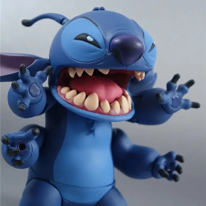 New KAIYODO Disney Stitch Action Figure Revoltech Stitch Figurine Joint Mobile Model Kits Custom Toys Collection Children Gifts