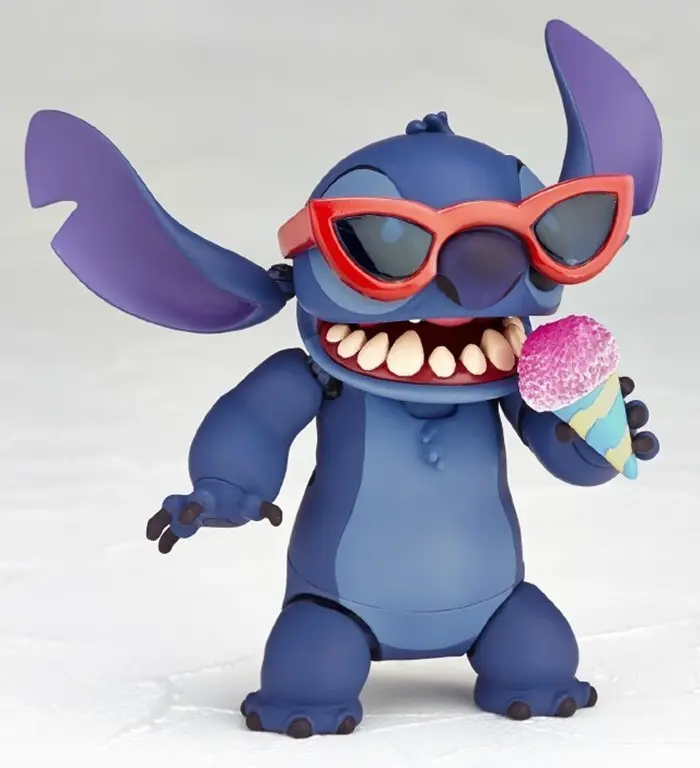 New KAIYODO Disney Stitch Action Figure Revoltech Stitch Figurine Joint Mobile Model Kits Custom Toys Collection Children Gifts