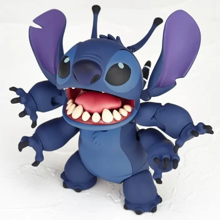 New KAIYODO Disney Stitch Action Figure Revoltech Stitch Figurine Joint Mobile Model Kits Custom Toys Collection Children Gifts