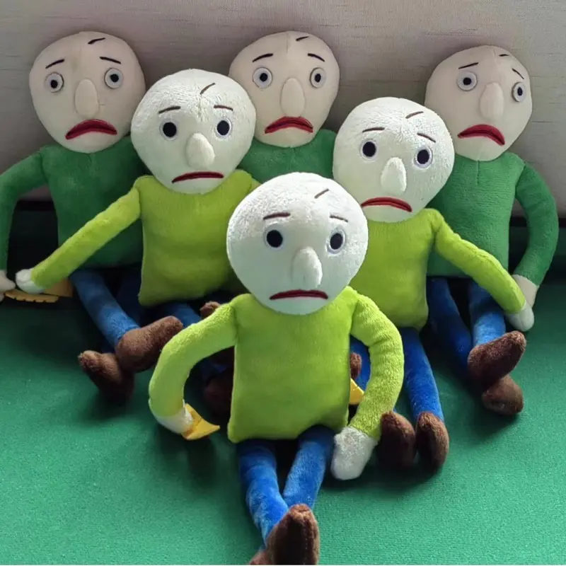 Hot Sale Anime baldi Basics Series 25cm Plush Doll Toy Cartoon Happy & Angry Version Figure Doll Kid Collection Toy Birthday Gif