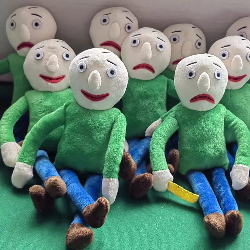 Hot Sale Anime baldi Basics Series 25cm Plush Doll Toy Cartoon Happy & Angry Version Figure Doll Kid Collection Toy Birthday Gif