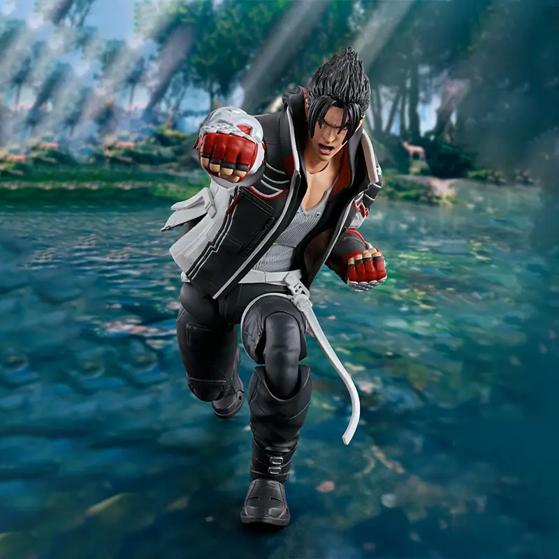 Original box Bandai SHF TEKKEN 8 KAZUYA MISHIMA  AND JIN KAZAMA Figure Finished Model kit Anime full Action Toy Gifts for kids