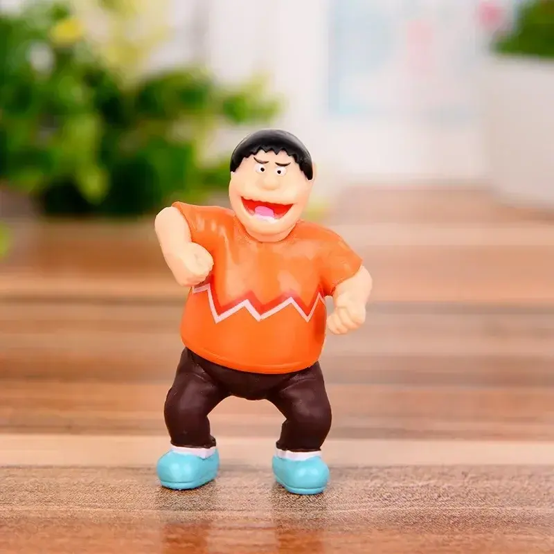 4-6cm 5pcs Doraemon Creative Home Cake Decoration Doll Kawaii Doraemon Family Portrait PVC Action Figures Toy Kids Birthday Gift