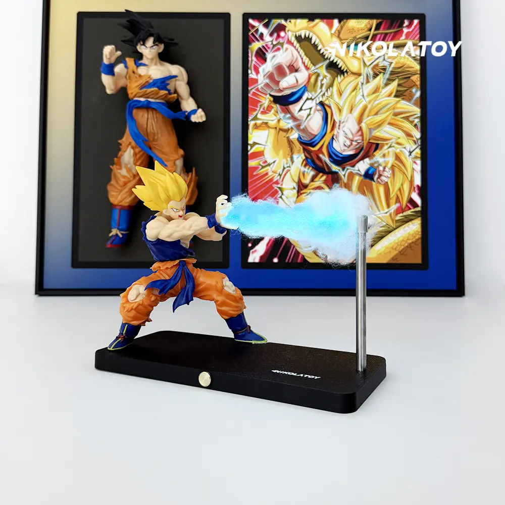 Dragon Ball Son Goku Night Light Anime Touch Kamehameha Magnetic Night Light Creative Desk Decoration Anime Peripheral Toys Gift