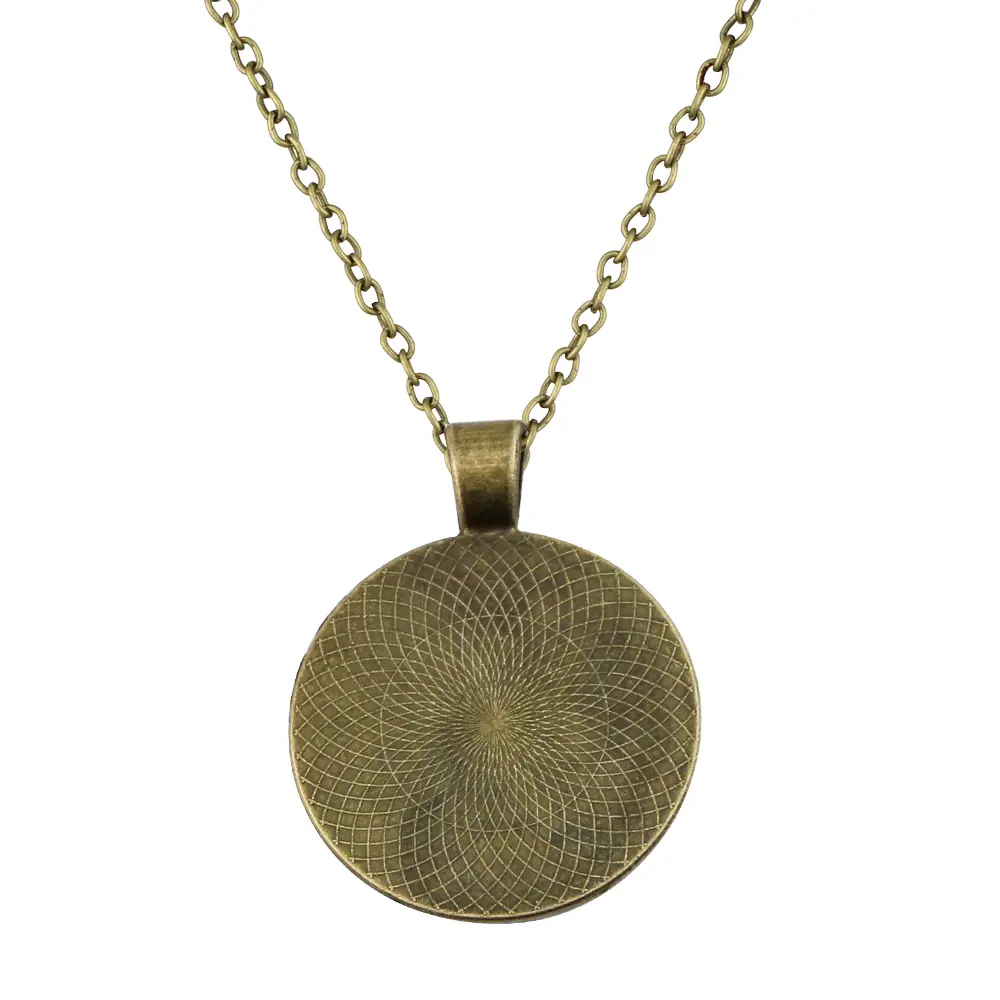 Vintage Amulet Trollhunters Pendant Necklace Toy Trollhunter Amulet Jewelry Bronze Color Chain for Children Women Men Gifts