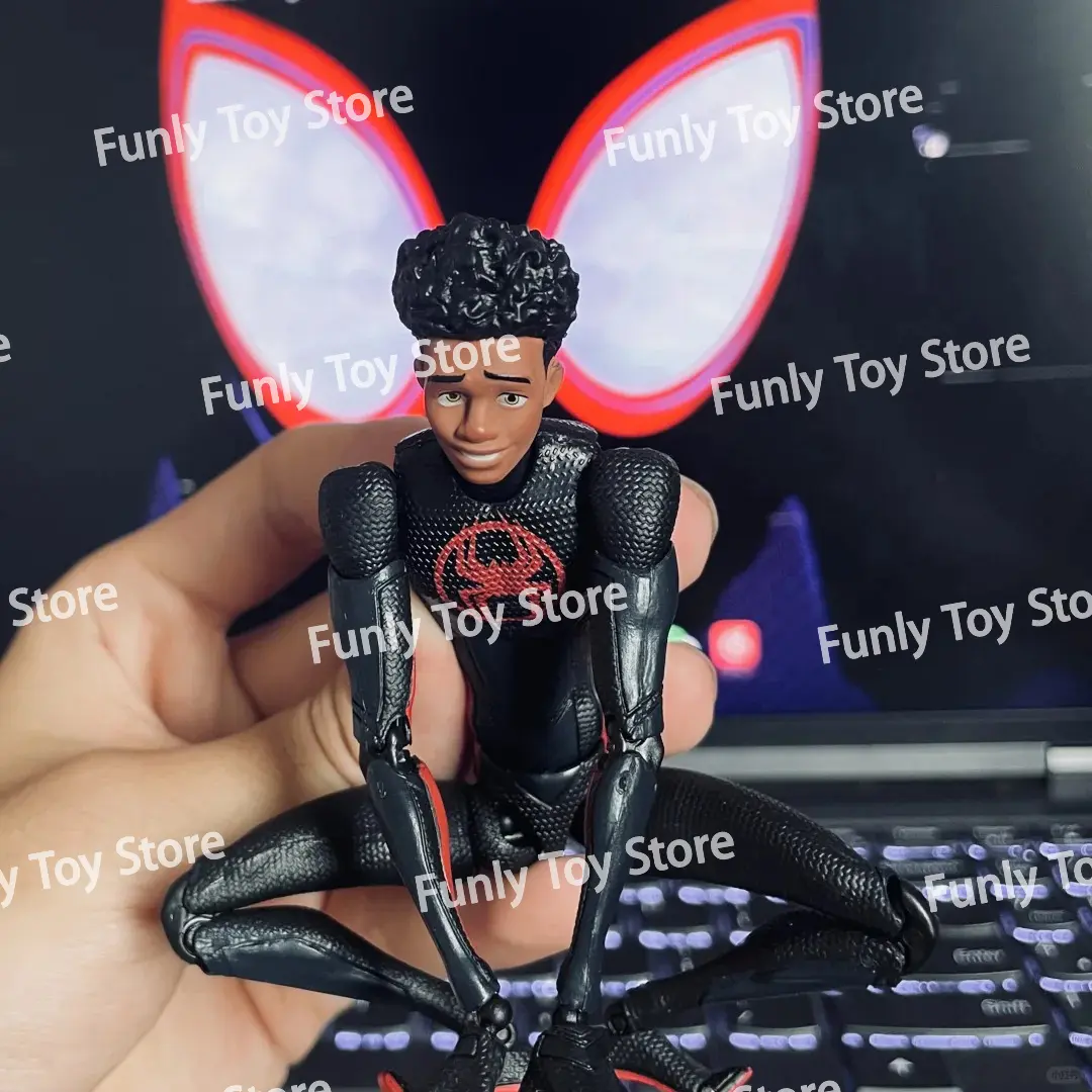 In Stock Ct Toys Spiderman Miles Morales SHF Spider-Man Across The Spider-Verse Anime Action Figure Figurine Customized Toys