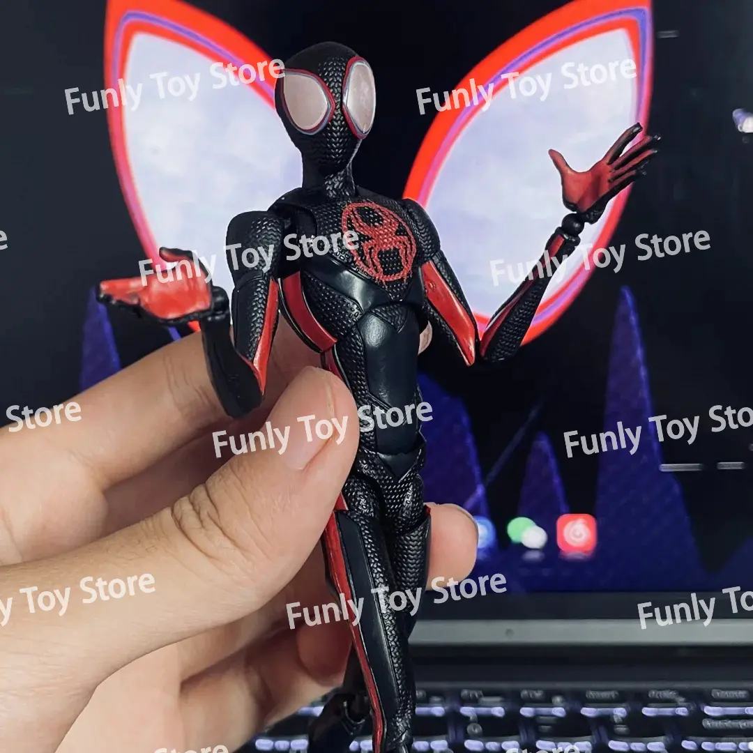 In Stock Ct Toys Spiderman Miles Morales SHF Spider-Man Across The Spider-Verse Anime Action Figure Figurine Customized Toys