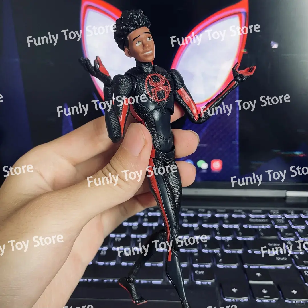 In Stock Ct Toys Spiderman Miles Morales SHF Spider-Man Across The Spider-Verse Anime Action Figure Figurine Customized Toys