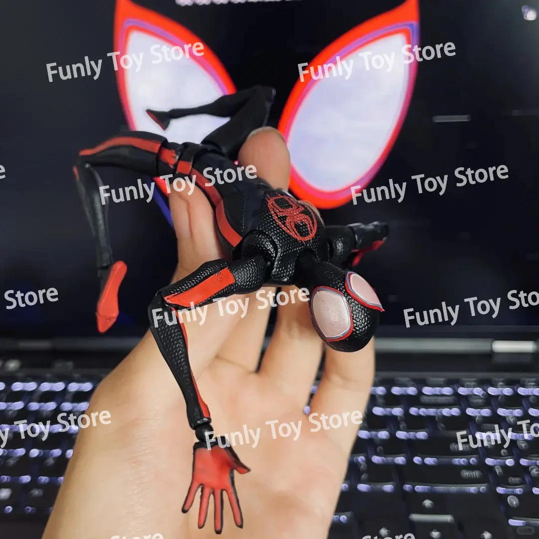 In Stock Ct Toys Spiderman Miles Morales SHF Spider-Man Across The Spider-Verse Anime Action Figure Figurine Customized Toys