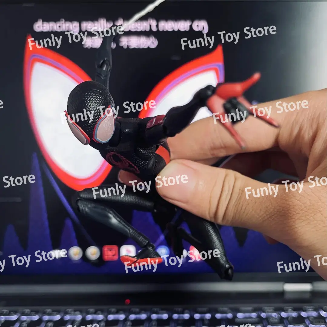 In Stock Ct Toys Spiderman Miles Morales SHF Spider-Man Across The Spider-Verse Anime Action Figure Figurine Customized Toys