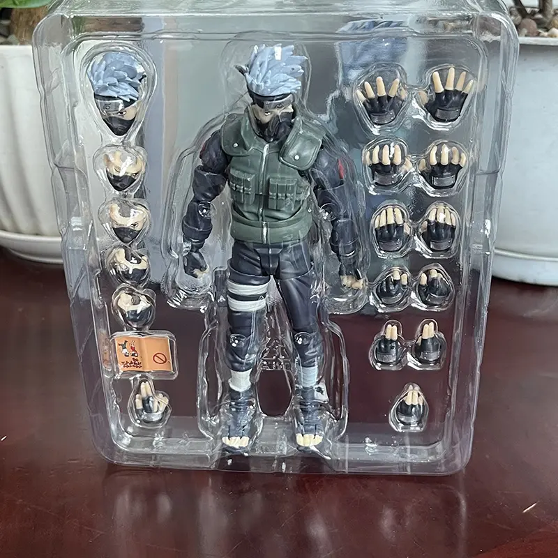 Bandai Naruto：Shippūden Anime Figure SHF Hatake Kakashi 2.0 The Hero of Sharingan Action Figure Toys Birthday Gift For Children