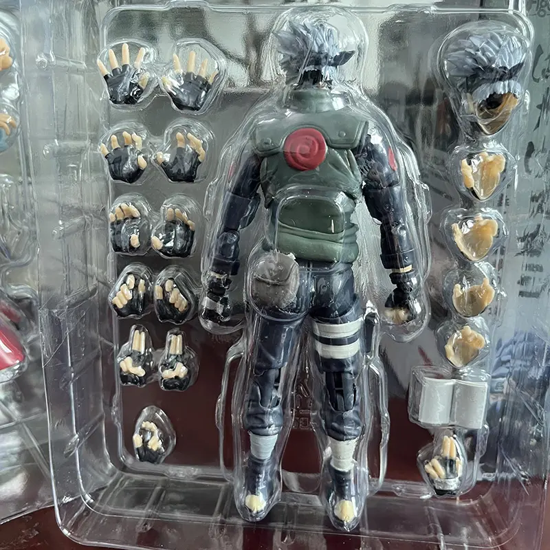 Bandai Naruto：Shippūden Anime Figure SHF Hatake Kakashi 2.0 The Hero of Sharingan Action Figure Toys Birthday Gift For Children