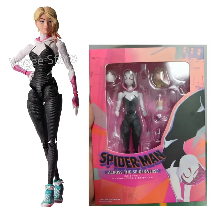 Spiderman 2099 Ct Action Figure Across The Universe S.H.Figuarts Miguel O'Hara Spiderman Miles Morales Gwen Stacy Figures Toys