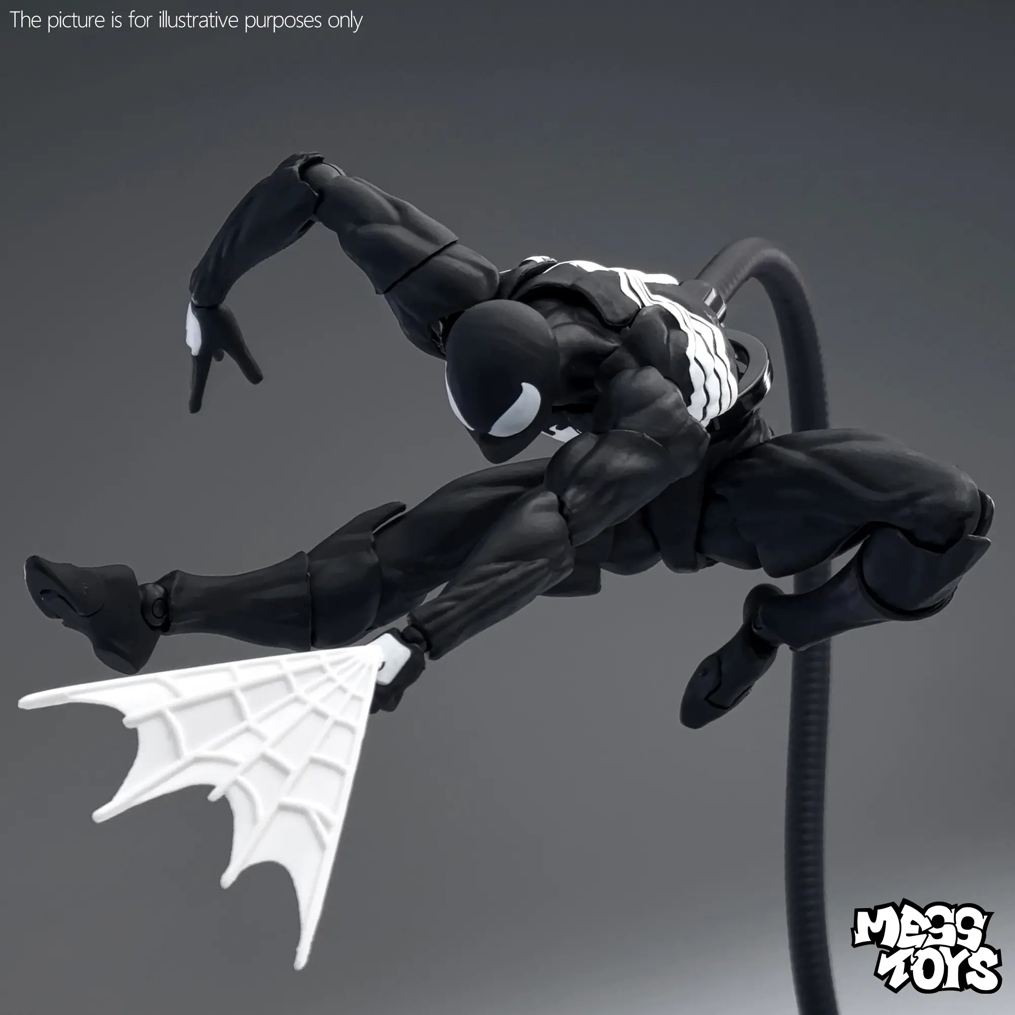 Mess Toys Spiderman Action Figure Black Neighbor Symbiote Spider Man Figures Ct Toys Black Red Spider-Man Figurine Kids Toys