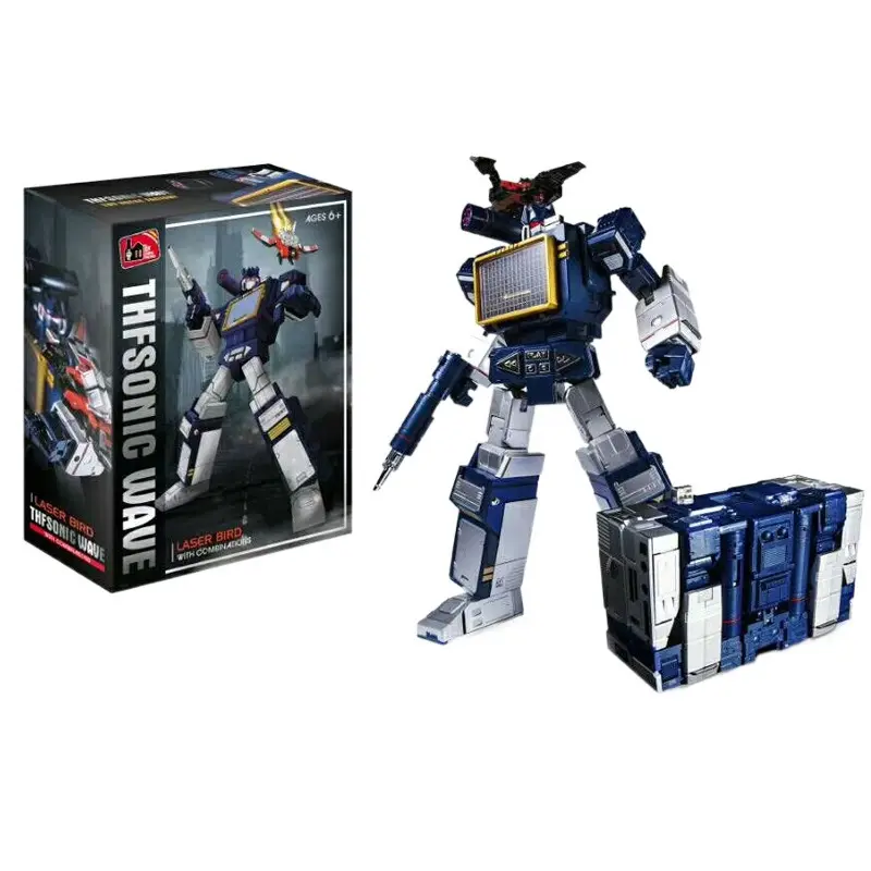 THF THF-01J Soundwave 25cm KO MP13 Masterpiece Transformation Action Figure Toy Soundblaster Movie Model Deformation Car Robot